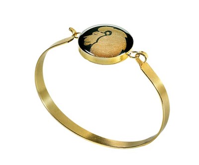 دستبند طلا 24 عیار زنانه سمبل مرداد