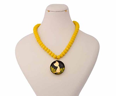 گردنبند طلا 24 عیار زنانه طرح گربه