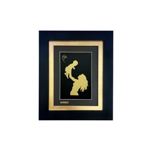 تابلو طلا آغوش مادر کوچک