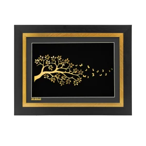 تابلو درخت و پروانه کوچک