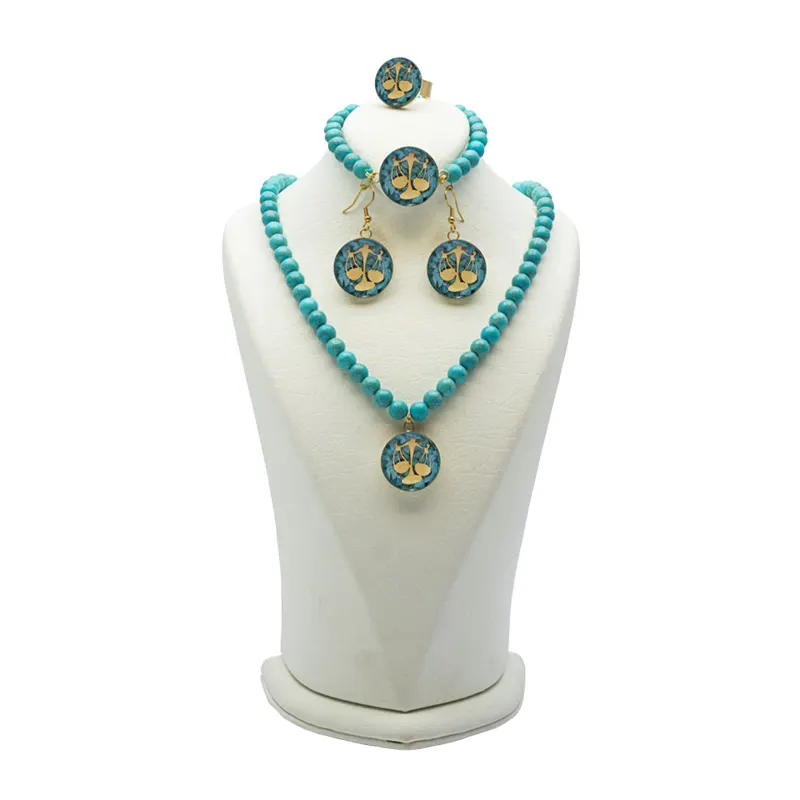 ست کامل ماه تولد مهر رنگ فیروزه