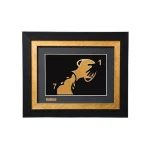 تابلو طلا نماد ماه تولد بهمن با ورق روکش طلای 24 عیار بزرگ