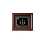 تابلو طلا نماد ماه تولد مهر با ورق روکش طلای 24 عیار متوسط