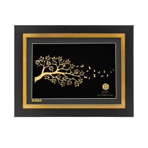 تابلو سفارشی درخت و پروانه کوچک بانک سینا