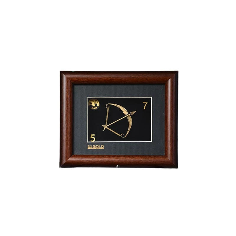 تابلو طلا نماد ماه تولد آذر با ورق روکش طلای 24 عیار متوسط