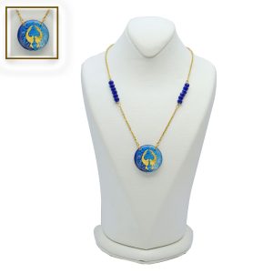 آویز سنگ و زنجیر دو کبوتر