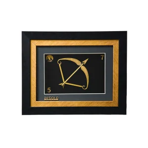 تابلو طلا نماد ماه تولد آذر با ورق روکش طلای 24 عیار بزرگ